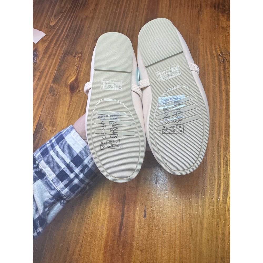 Capelli New York Kids Nude Ballet Flats Bow Heart Memory Foam FTG-2286 Size 8 - Picture 5 of 5